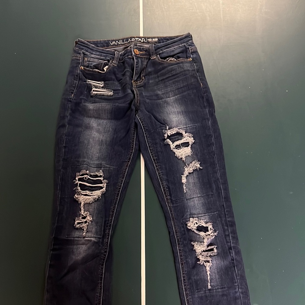 Mid rise skinny jeans